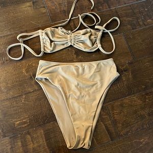 Aerie tan bikini set